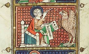 St. John the Evangelist with his symbol the eagle (2nd of 4)