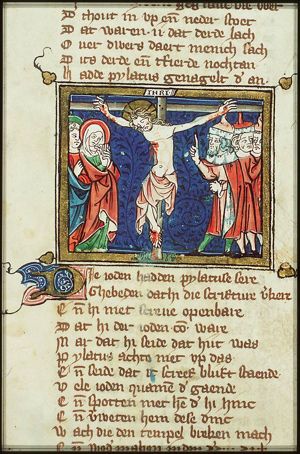 Crucifixion, with Mary, St. John and a multitude