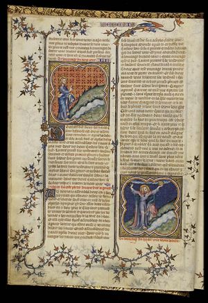 The Creation: division of sea and earth; creation of trees and plants