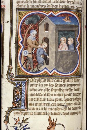 Joseph is arrested; he enters the prison, where the butler and the baker are kept