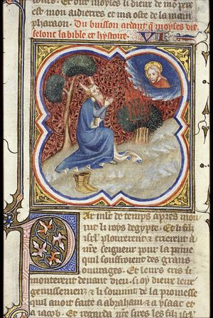Moses and the burning bush