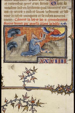Moses receives the Tables of the Law