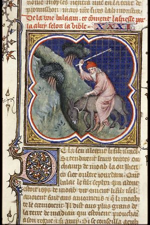 Balaam strikes his ass