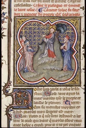 Joshua's vocation: God tells Moses he will appoint Joshua