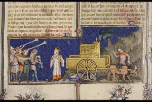The Ark of the Convenant is brought to Jerusalem