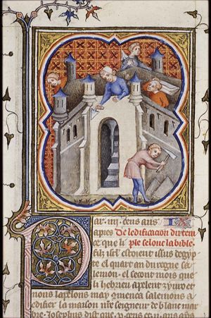 The building of the temple of Solomon: the construction of the temple