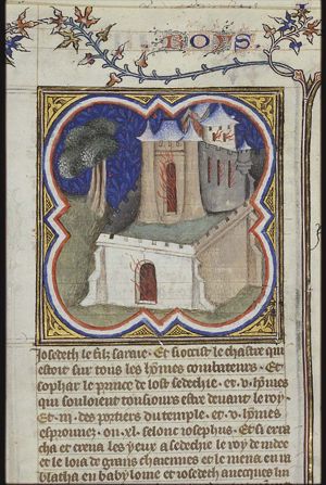 The second siege of Jerusalem: the burning temple and palace of Jerusalem