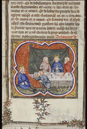 Zedekiah is chained and brought before Nebuchadnezzar