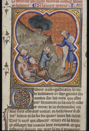Jeremiah warns Zedekiah: "He that abideth in this city shall die by the sword"