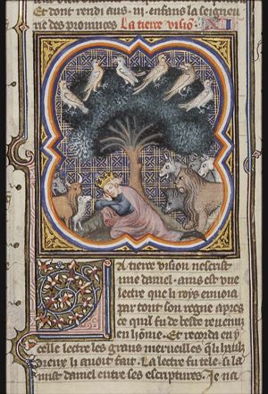 King Nebuchadnezzar dreams of a tree that must be cut down