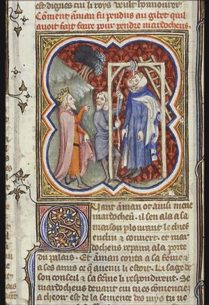 Death of Haman; he is hanged