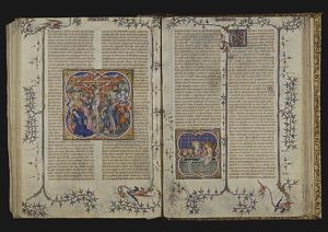 The Crucifixion, with Mary, St. John, Stephaton and Longinus, and soldiers