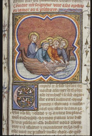 The miraculous draught of fishes: Christ appears at the Lake of Gennesaret
