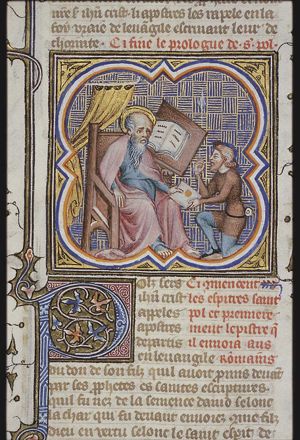 St. Paul giving his letter to a messenger