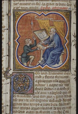 St. Paul sending a letter to Philemon