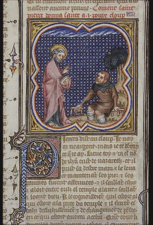 St. Peter heals a lame beggar