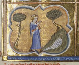 Amant, in his dream, sees a brook and walks at the river-side (3rd of 4)
