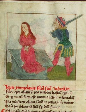 Jephthah sacrifices his daughter