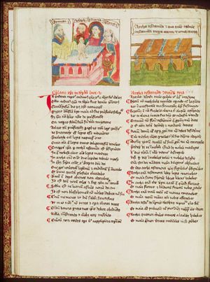 The presentation in the temple: Mary presents the Christ-child to Simeon