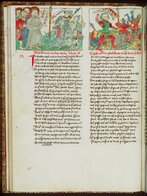 Christ makes himself known: "Ego sum"; the soldiers fall to the ground