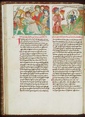 The carrying of the cross: Christ bears the cross