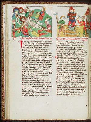 The Crucifixion: Christ is nailed to the cross
