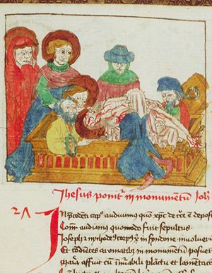 The entombment of Christ