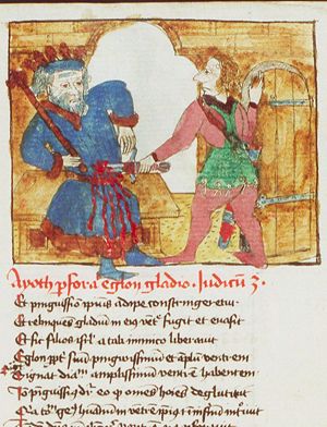 Ehud kills Eglon