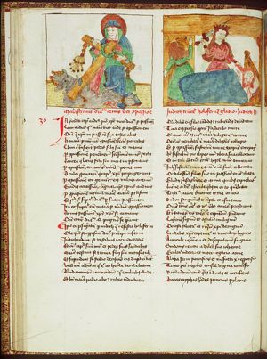 Compassio Mariae: Mary conquers the devil with the Instruments of the Passion