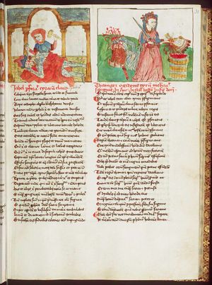 Jael kills the sleeping Sisera by hitting a nail through his temple