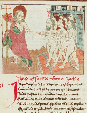 Harrowing of Hell: Christ leaves hell and liberates the souls