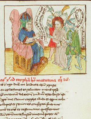 Stations of the cross (4): Christ before Caiaphas
