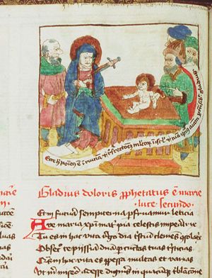Seven sorrows of the Virgin (1): Presentation in the temple