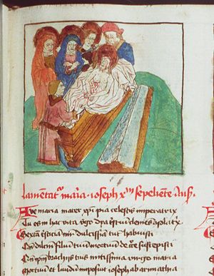 Seven sorrows of the Virgin (6): Christ's entombment