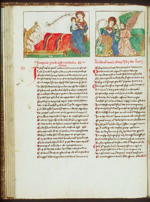 Seven joys of Mary: Legend of the sick clerk, cured by the Virgin Mary