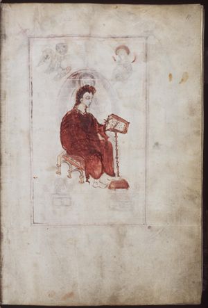 Evangelist writing