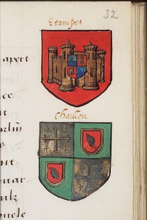 Coats of arms of Estampes (1st of 2)