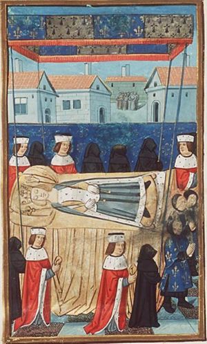 Entry of the body of Anne of Brittany (Bretagne) in Paris