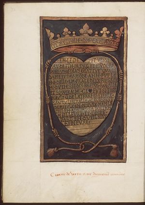 The golden heart-grave of Anne of Brittany (Bretagne)