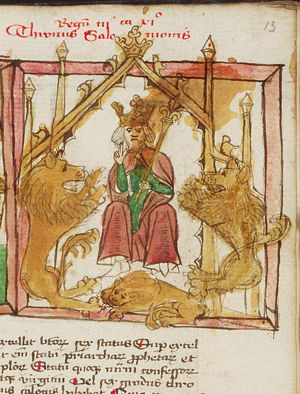 Solomon enthroned