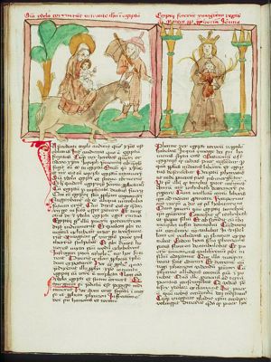 The Flight into Egypt: Mary, St. Joseph and the Christ-child on their way