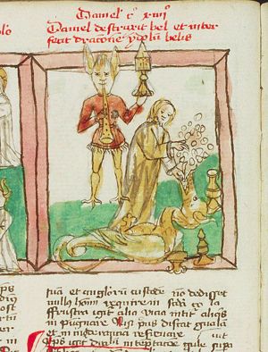 Daniel destroys Bel and kills the dragon