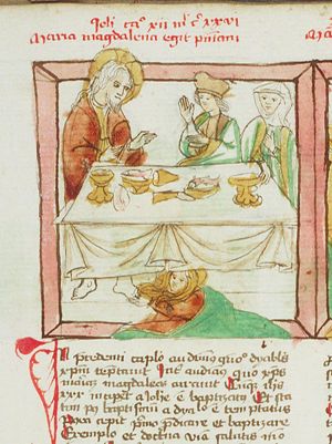 The Supper at Bethany: St. Mary Magdalene anoints Christ's feet
