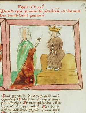 David rebuked by Nathan