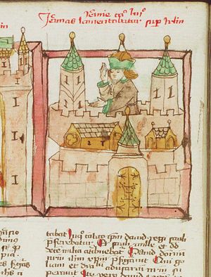 Jeremiah lamenting over the destruction of Jerusalem