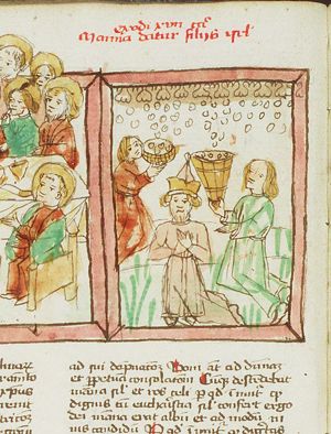 Gathering of the manna