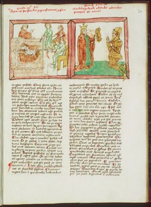 The Israelites with the Passover lamb