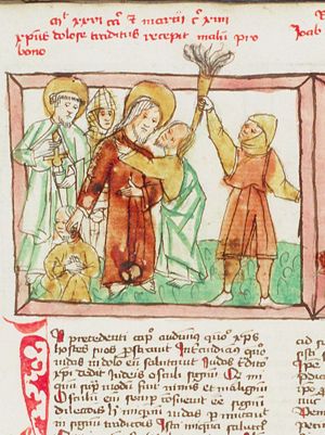 The arrest of Christ: the kiss of Judas; the ear of Malchus cut off by St. Peter