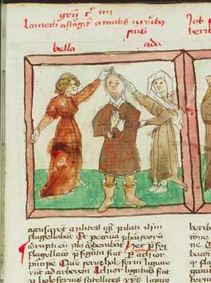 Lamech is rebuked and beaten by his wives