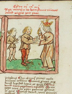 Hanun, king of the Ammonites, mistreats David's messengers